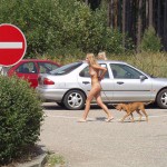 At a highway rest stop