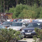 At a highway rest stop