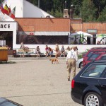 At a highway rest stop