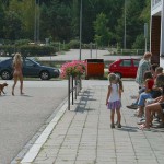 At a highway rest stop