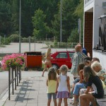 At a highway rest stop