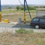 At a highway rest stop