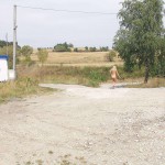 At a highway rest stop