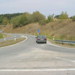 At a highway rest stop