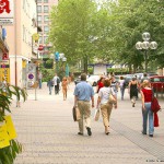 At a street race track