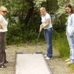 At a minigolf course