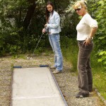 At a minigolf course