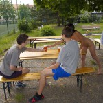 At a minigolf course