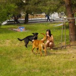 At a minigolf course