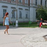 At several fountains in the city