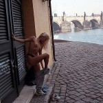 On the streets and in a park