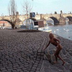 On the streets and in a park