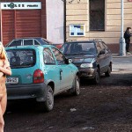 On the streets and in a park