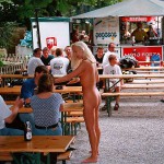 In a very well frequented street