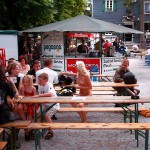 In a very well frequented street