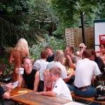 In a very well frequented street