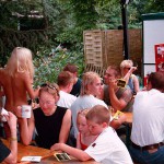 In a very well frequented street