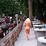 In a very well frequented street