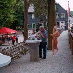 In a very well frequented street