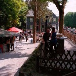 In a very well frequented street