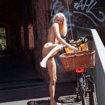 On a railway bidge and the riverside under it