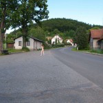 In a park and in the village