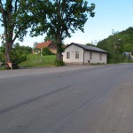 In a park and in the village