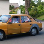 In a park and in the village