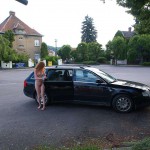 In a park and in the village