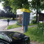 In a park and in the village