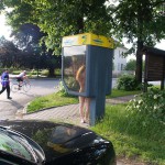 In a park and in the village