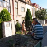 All through Prague on a sunny day