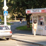 All through Prague on a sunny day