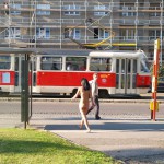 All through Prague on a sunny day