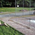 In a public park First in the middle of a meadow