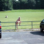 In a public park First in the middle of a meadow