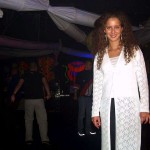 At a public party in a disco