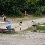 At the shores of a lake