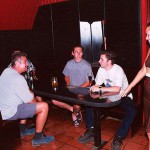 In a small bar disco