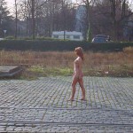 Near the harbour next to the river