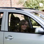 A long walk in the park of a palace