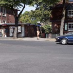 A long walk in the park of a palace