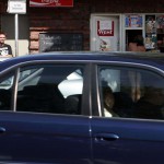 A long walk in the park of a palace