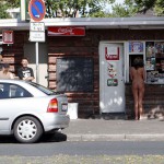 A long walk in the park of a palace