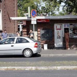 A long walk in the park of a palace