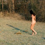 In a field next to a river