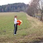 Very bold next to a road