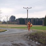 Very bold next to a road