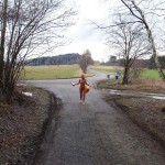 Very bold next to a road