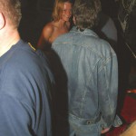 A birthday party in a bikers cafeteria